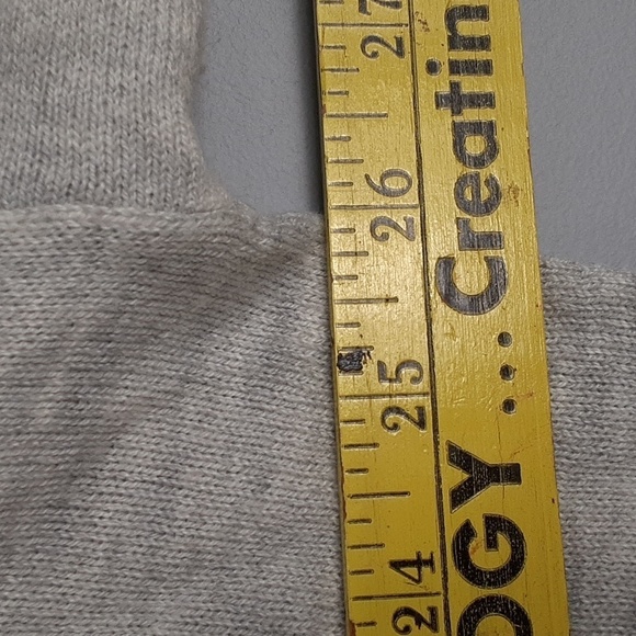 Loft Oversized Silver Gray Hight Neck Ribbed Sweater - Picture 3 of 8